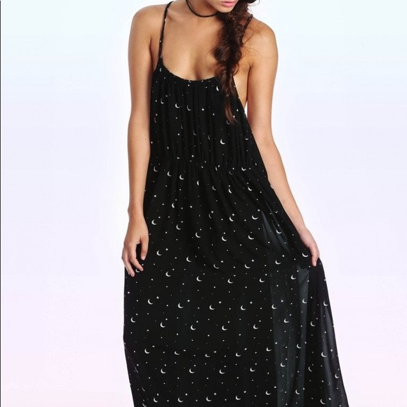 moon and stars maxi dress